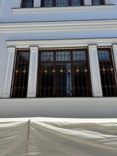 Hand-made iron window grilles installed in Tashkent — No. 082